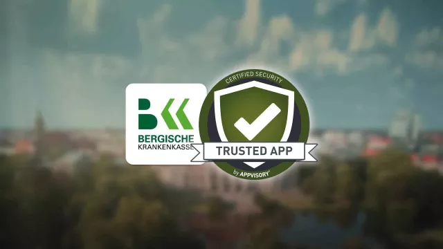 Bild: BERGISCHE KRANKENKASSE erhält erneut TrustedApp-Siegel 