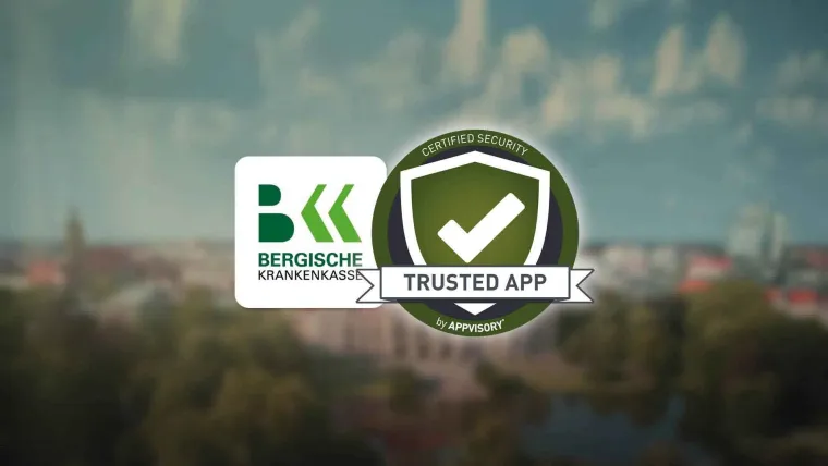 Bild: BERGISCHE KRANKENKASSE erhält erneut TrustedApp-Siegel 