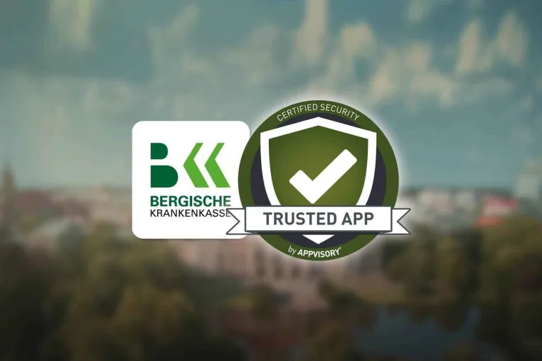 Bild: BERGISCHE KRANKENKASSE erhält erneut TrustedApp-Siegel 