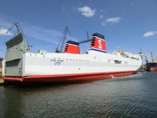 Bild: Inbetriebnahme der Stena Alegra auf der Strecke Karlskrona - Gdynia