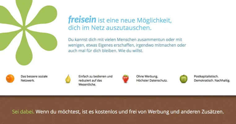 Soziales Netzwerk Freisein setzt auf höchsten Datenschutz und minimale AGB Bild: Soziales Netzwerk Freisein setzt auf höchsten Datenschutz und minimale AGB
