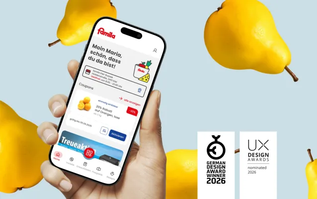 Bild: Chroma X und Bartels-Langness gewinnen German Design Award 2026 für famila GO und Markant GO