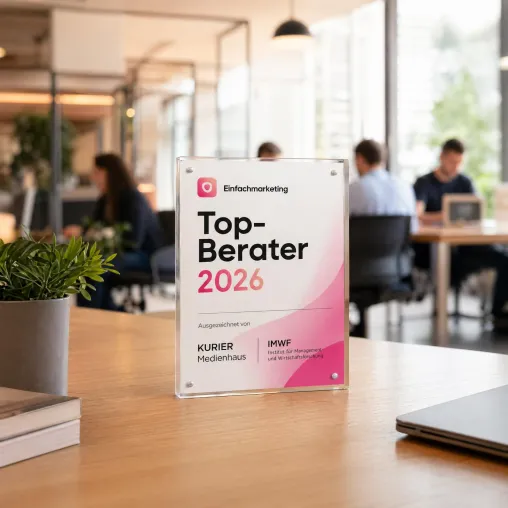 Einfachmarketing gehört zu den Top-Beratungsunternehmen Österreichs Bild: Einfachmarketing gehört zu den Top-Beratungsunternehmen Österreichs