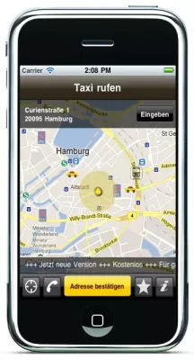 Bild: TaxiApp Konfigurator ermöglicht ab sofort jedem Taxiunternehmen kostenfrei die firmeneigene App