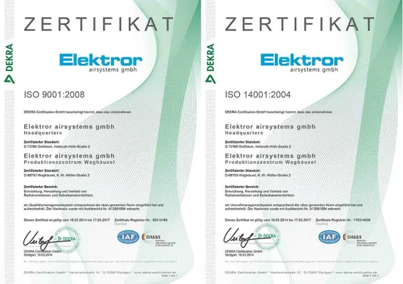 Bild: ISO 9001 und 14001 erneut mit Bravour bestanden