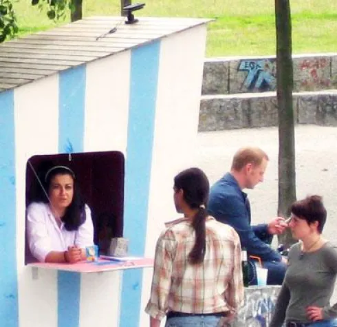 Hüttenkunst im Mauerpark, Berlin Bild: Hüttenkunst im Mauerpark, Berlin