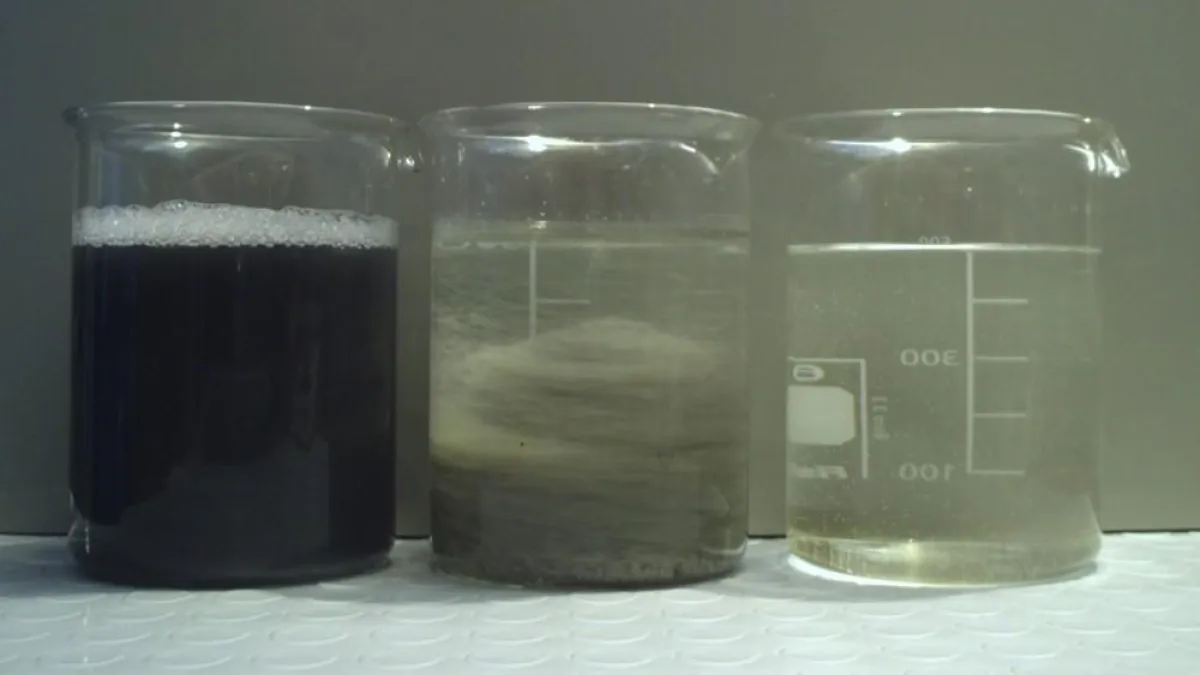 Reinigung von ölbelasteten Gleitschleifwasser