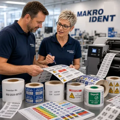 Individuelle Etiketten für Industrie und Labor nach Maß Bild: Individuelle Etiketten für Industrie und Labor nach Maß