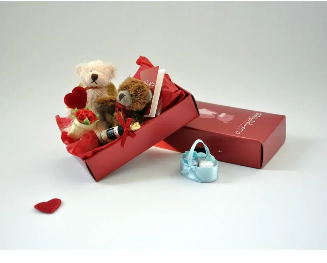 Die Teddybotschaft paßt in jeden Briefkasten.