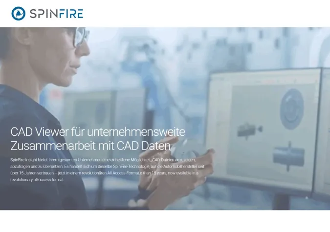 SpinFire: Die Lösung für unternehmensweite CAD-Visualisierung – Live-Webinar am 18. Februar Bild: SpinFire: Die Lösung für unternehmensweite CAD-Visualisierung – Live-Webinar am 18. Februar