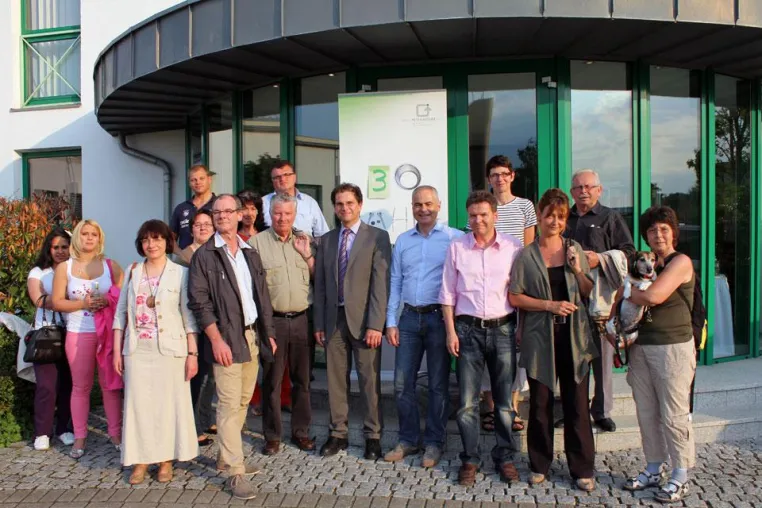 Bild: Förderverein des Stadtkrankenhauses Schwabach zu Besuch bei Peter Brehm in Weisendorf