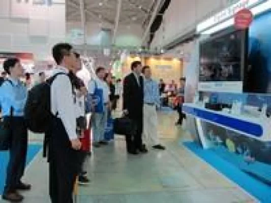 Bild: TRIDELITYs Digital-Signage-Lösung auf der Computex in Taipei
