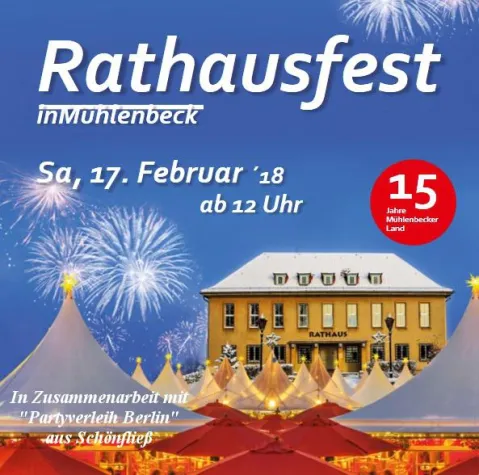 Rathausfest in Mühlenbeck am 17.02.2018 Bild: Rathausfest in Mühlenbeck am 17.02.2018