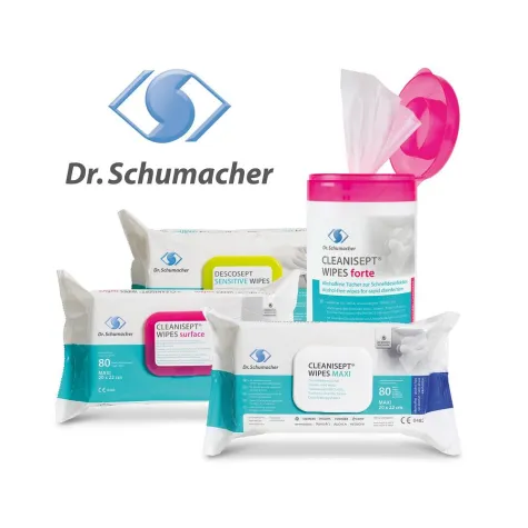 Bild: Dr. Schumacher: Neue gebrauchsfertige Desinfektionstücher zur MEDICA 2016