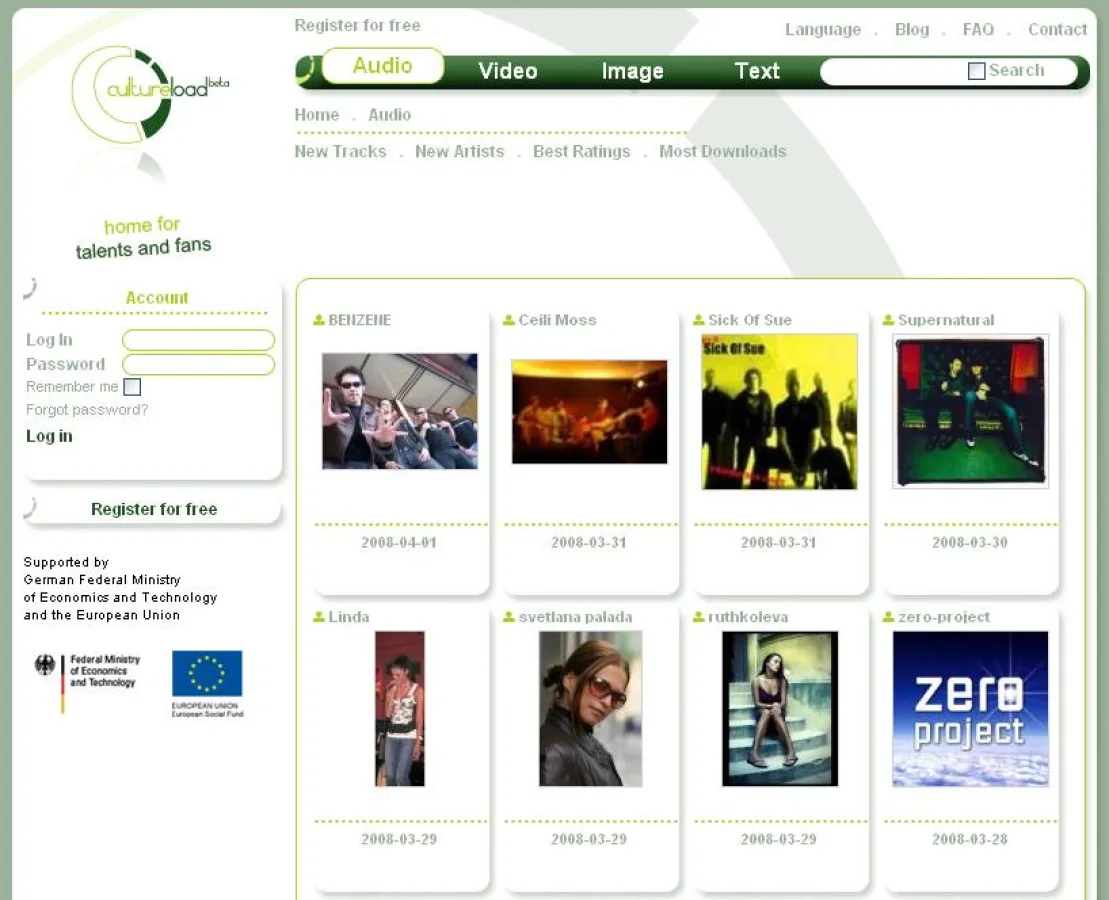 Neueste Musiker und Bands bei CultureLoad