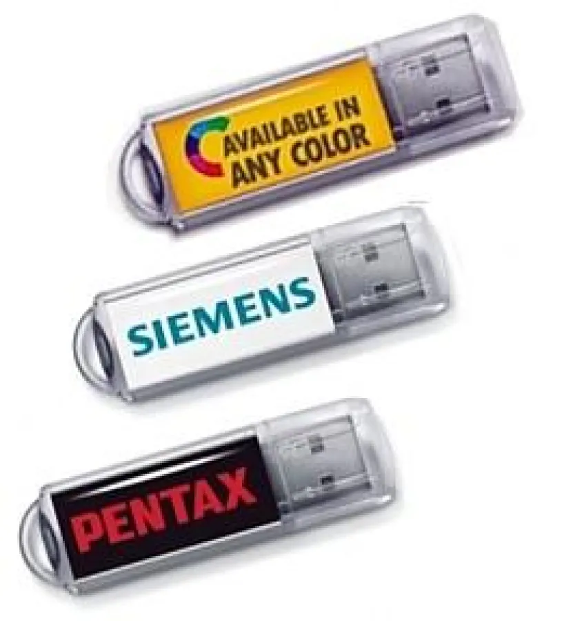 USB STICKS mit 4-farbigem Logodruck als attraktiver Werbeartikel