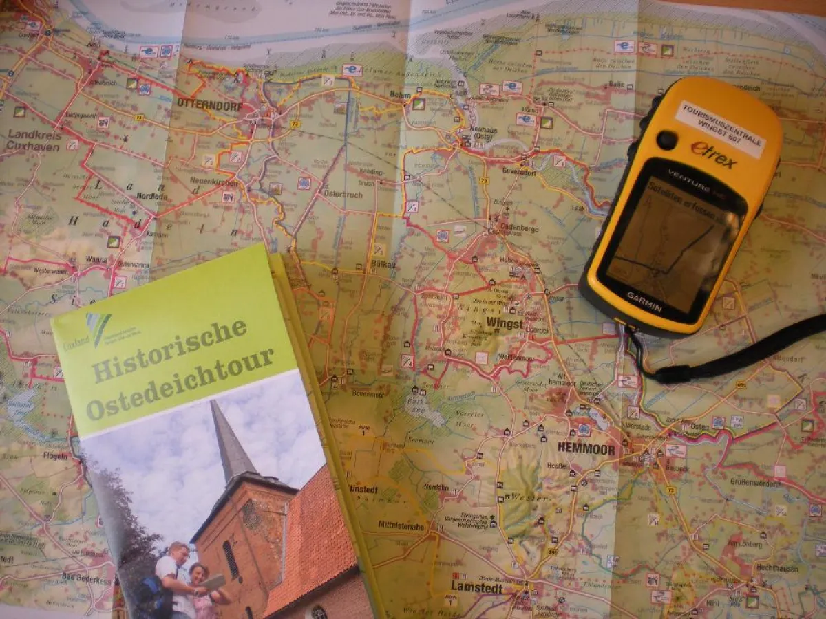 Mehr als ein GPS-Gerät braucht es nicht für die Schatzsuche rund um die Wingst