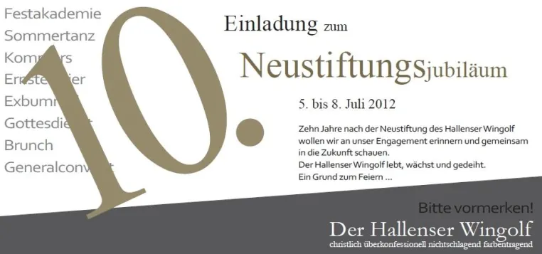 Bild: 10. Jubiläum - Wingolf zurück in Halle
