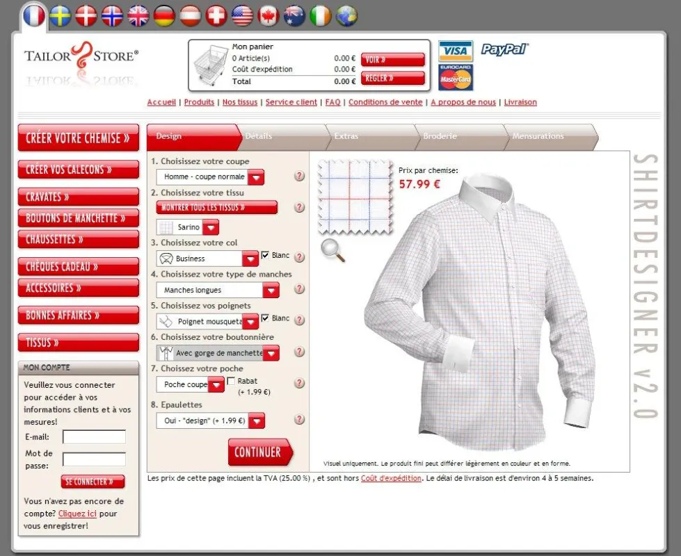 Tailor Store Französisch