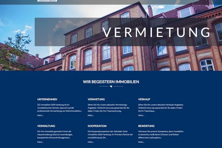 Bild: GGI - Gebrüder Geist Immobilien - Vom Claim zur Webseite