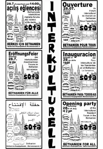 Bild: Eröffnung des ersten interkulturellen AnwohnerInnenforums Berlins im Bethanien