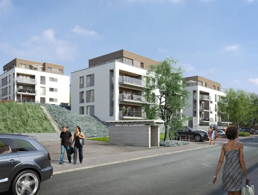 In neun Stadthäusern entstehen 48 schwellenfreie Eigentumswohnungen mit durchschnittlich 135 m² Wohn