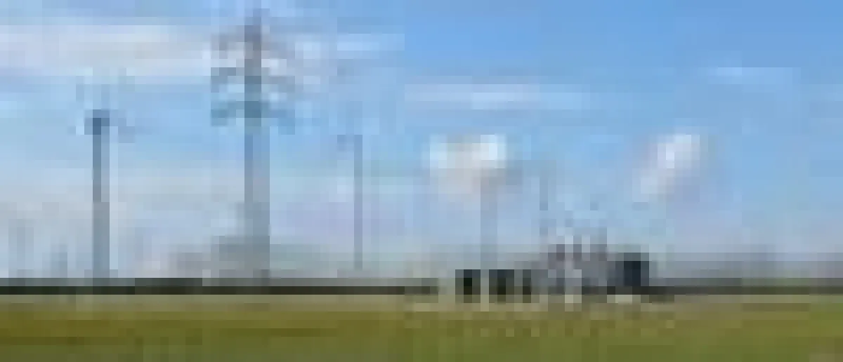 Im Windenergiepark Lausitz errichtete UKA auch ein Umspannwerk für die Netzeinspeisung.