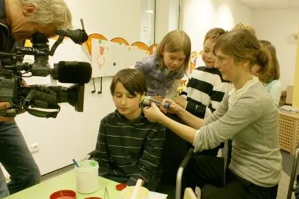 Bild: Kinderreporter im Zentrum für kleine Lauscher: WDR Lokalzeit beim Kinderhörzentrum Ostwestfalen-Lippe