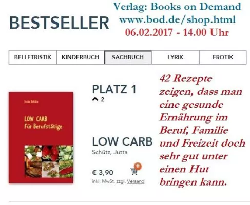 Bild: Bestseller: Low Carb für Berufstätige