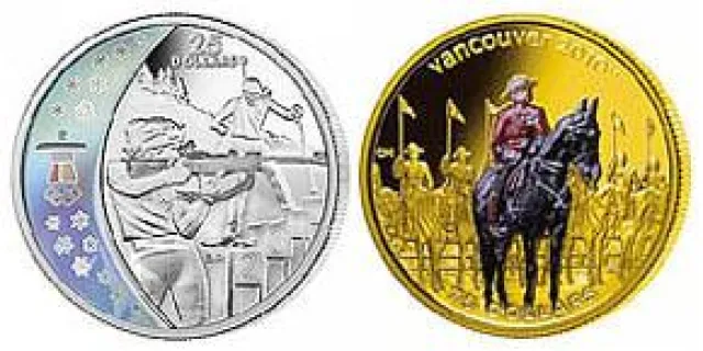 Bild: Die Olympischen Winterspiele Vancouver 2010 erstrahlen im Glanz der Sammlermünzen