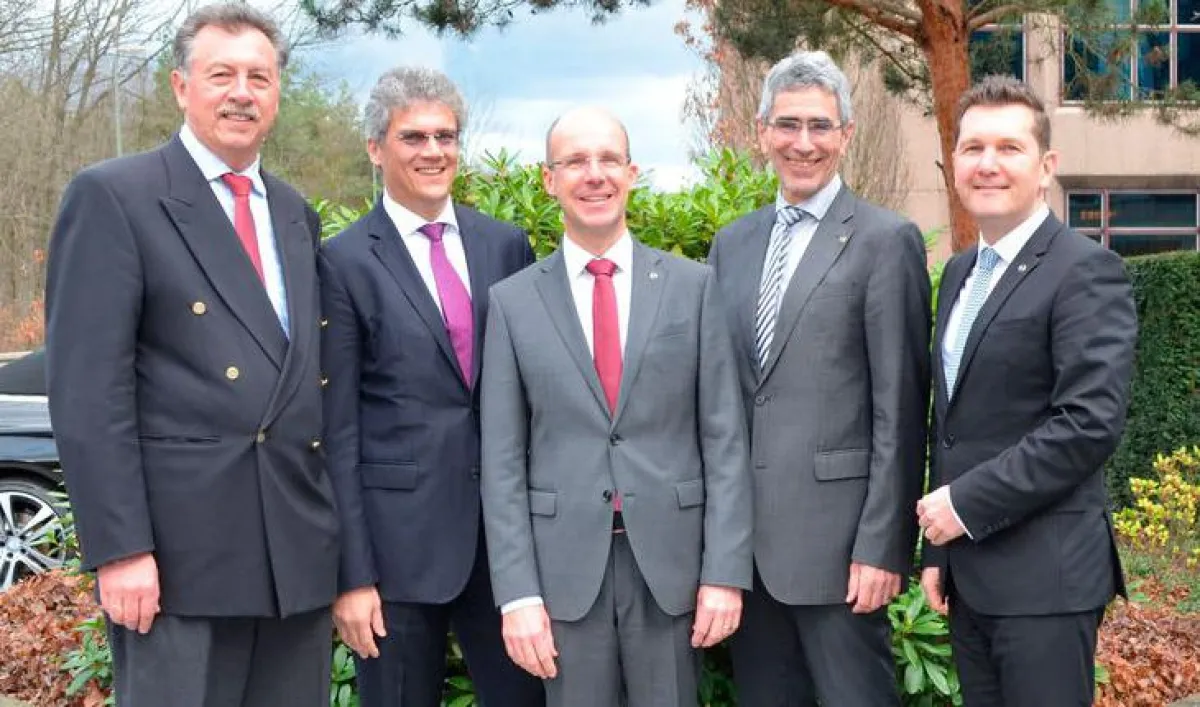 Heinz Gerhard Herrmann, Mathias Schinner, Peter Hübner, Peter Müller und Jörg Heidenreich. Quelle: P