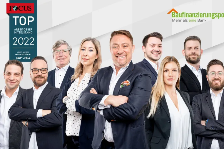 Bild: FOCUS-Business kürt Baufinanzierungspool24 zum Top-Arbeitgeber Mittelstand 2022