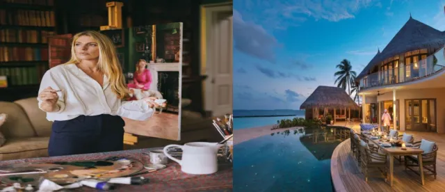 Bild: Künstlerin Phoebe Dickinson als Artist in Residence im The Nautilus Maldives