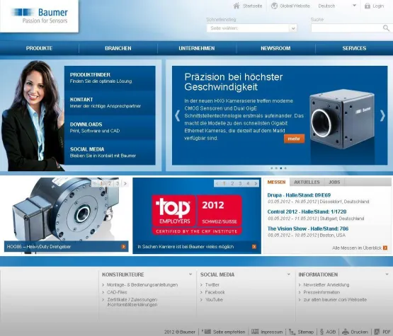 Bild: Baumer Group: Internationaler Relaunch mit Marit AG