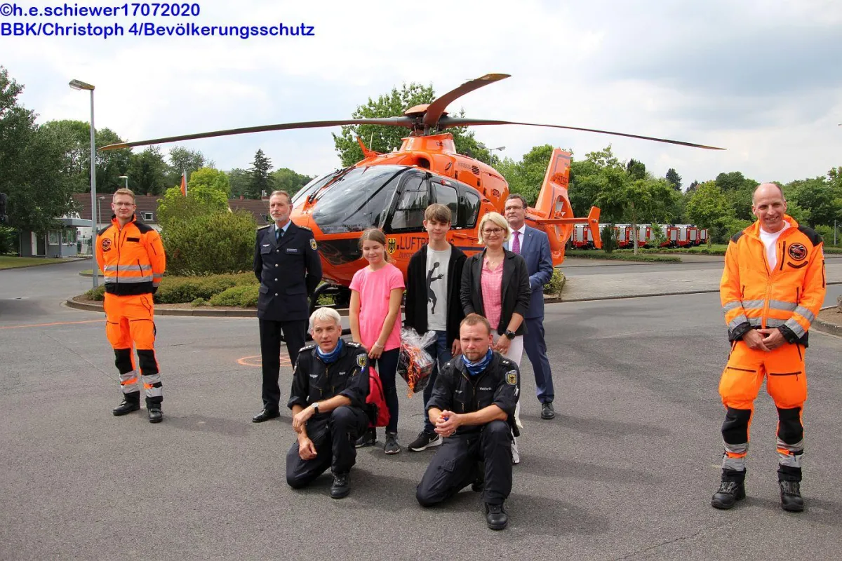 Zivilschutz-Hubschrauber Christoph 4 in Bonn beim BBK