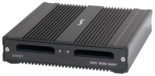 Ultraschnell mit Thunderbolt™ 3: Sonnet kündigt RED MINI-MAG® Kartenleser mit zwei Slots an Bild: Ultraschnell mit Thunderbolt™ 3: Sonnet kündigt RED MINI-MAG® Kartenleser mit zwei Slots an