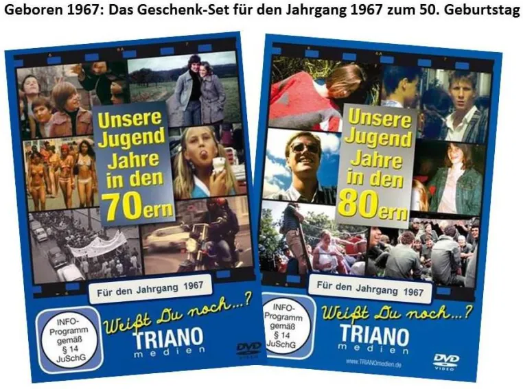 Bild: Als die '67er noch HERCULES + GOLF I fuhren + NENA "cool" fanden: Die originelle Geschenkidee für 50jährig