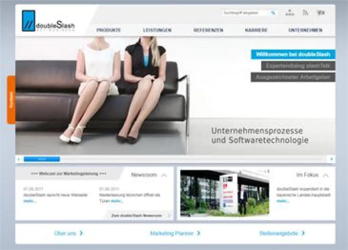 Der neue Internetauftritt der doucleSlash Net-Business GmbH
