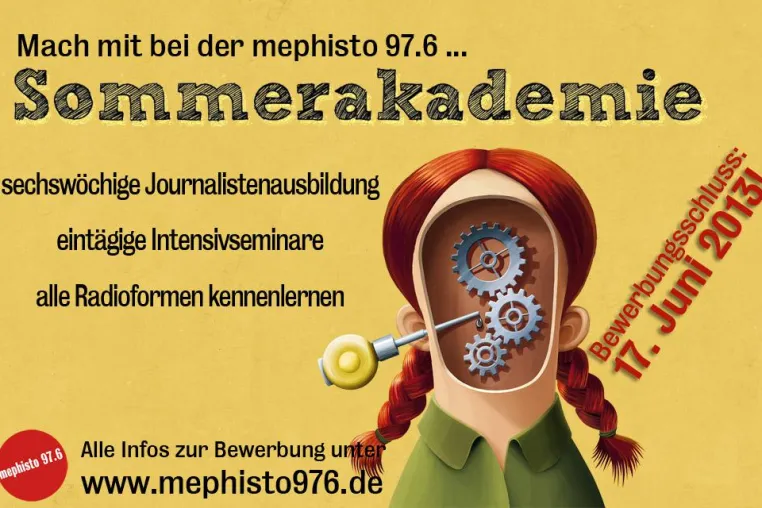 mephisto 97.6 bildet aus - Sechswöchige Hörfunk-Ausbildung in Leipzig Bild: mephisto 97.6 bildet aus - Sechswöchige Hörfunk-Ausbildung in Leipzig