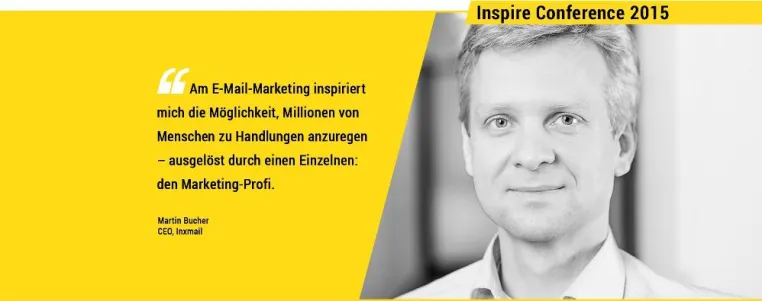 Inxmail Inspire Conference: Fachkonferenz für inspirierende Ideen im E-Mail-Marketing Bild: Inxmail Inspire Conference: Fachkonferenz für inspirierende Ideen im E-Mail-Marketing