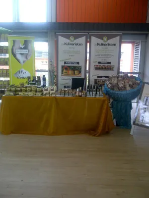 Kulinaristen mit Bio Honig und feinen Bio Ölen in Rohkost Qualität auf der Grünen Messe in Fürth/Bayern Bild: Kulinaristen mit Bio Honig und feinen Bio Ölen in Rohkost Qualität auf der Grünen Messe in Fürth/Bayern