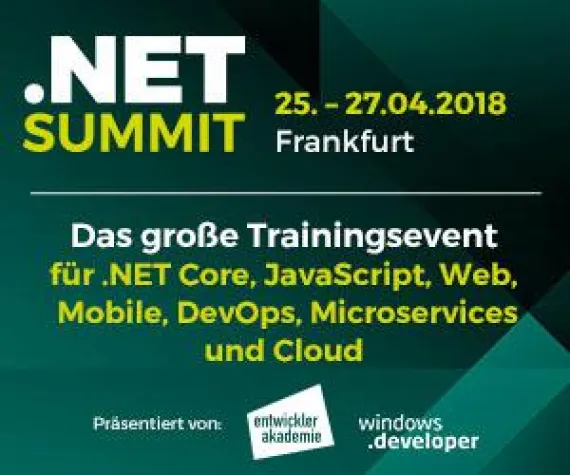 Bild: Der .NET Summit 2018 mit zehn Workshops, zwei Keynotes und zwei Night-Sessions