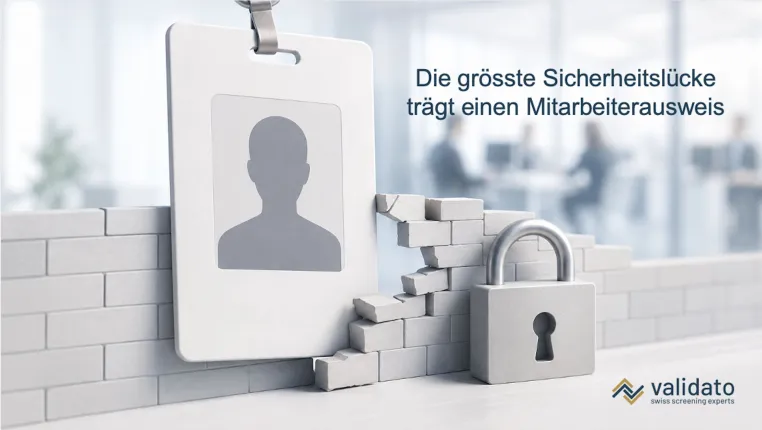 Bild: Die grösste Sicherheitslücke trägt einen Mitarbeiterausweis – Validato schliesst sie in Deutschland