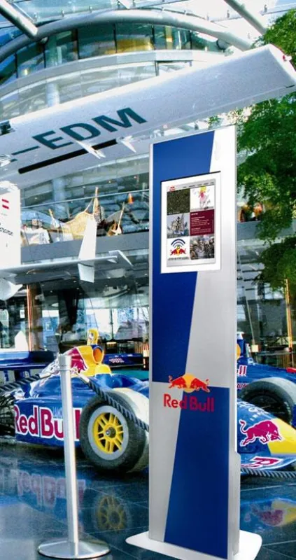 Abbildung: friendlyway welcome System im Red Bull Design