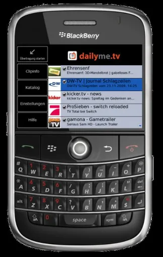 Bild: dailyme.tv für BlackBerry – Video-Entertainment für die Smartphones von RIM