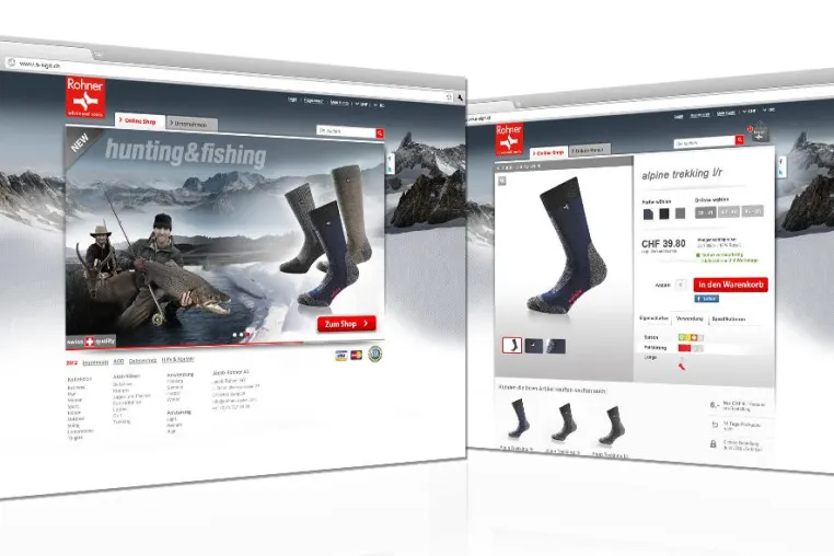 Bild: Advanced E-Commerce für advanced socks: Jacob Rohner AG startet mit neuem Online-Shop
