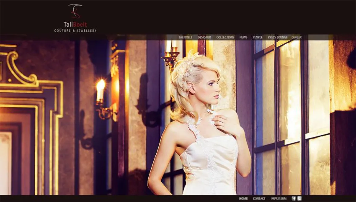 Die neue Webseite von TaliBoelt® Couture & Jewellery