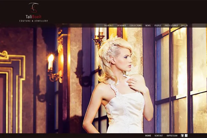 Die neue Webseite von TaliBoelt® Couture & Jewellery Bild: Die neue Webseite von TaliBoelt® Couture & Jewellery
