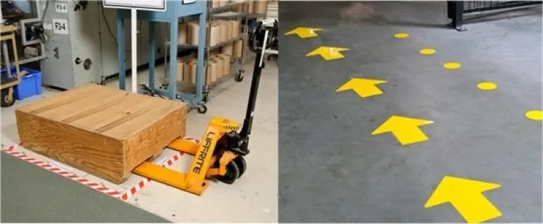 Bodenmarkierung: Robust und dauerhaft haltbar Bild: Bodenmarkierung: Robust und dauerhaft haltbar