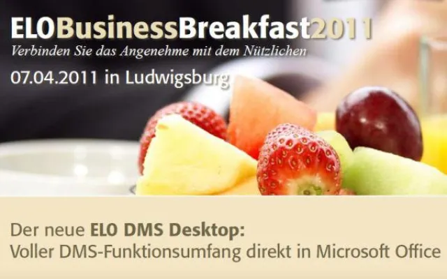 Die ELO BusinessBreakfast Series zu Gast in Ludwigsburg Bild: Die ELO BusinessBreakfast Series zu Gast in Ludwigsburg